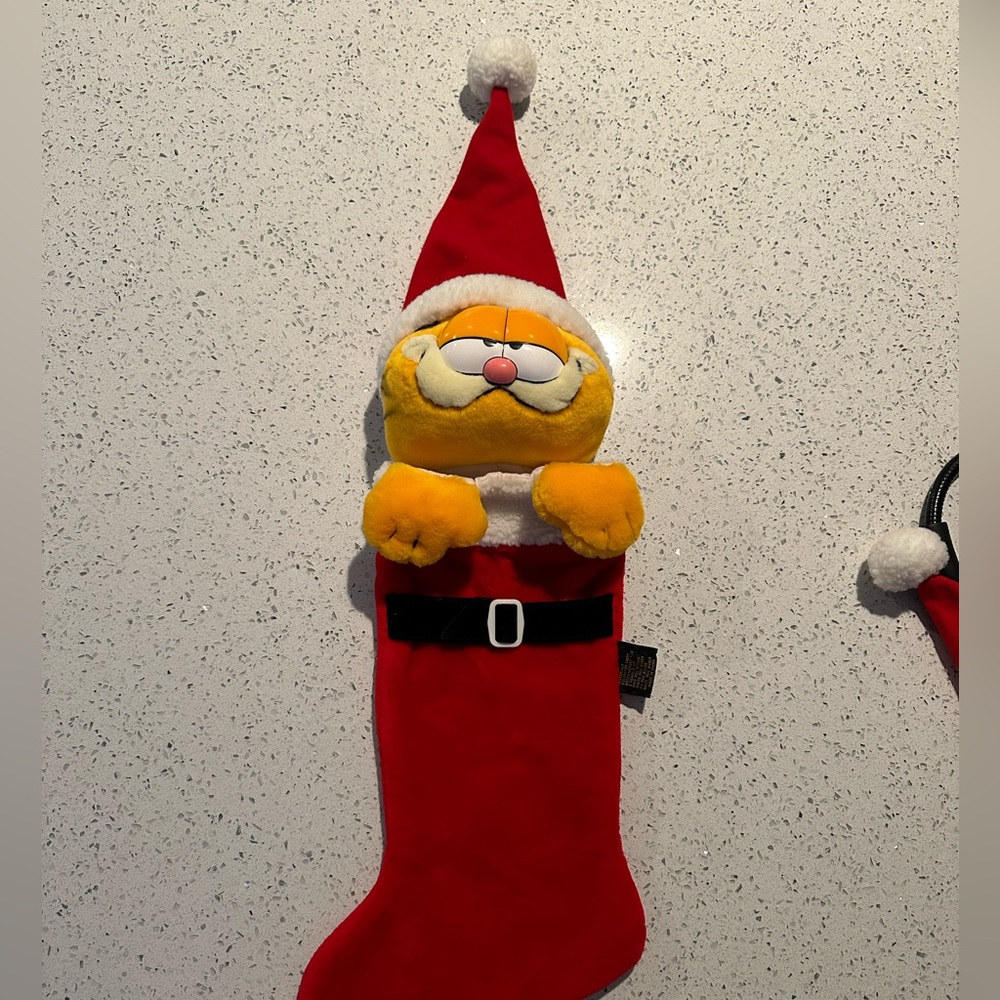 Vintage Garfield Christmas stocking